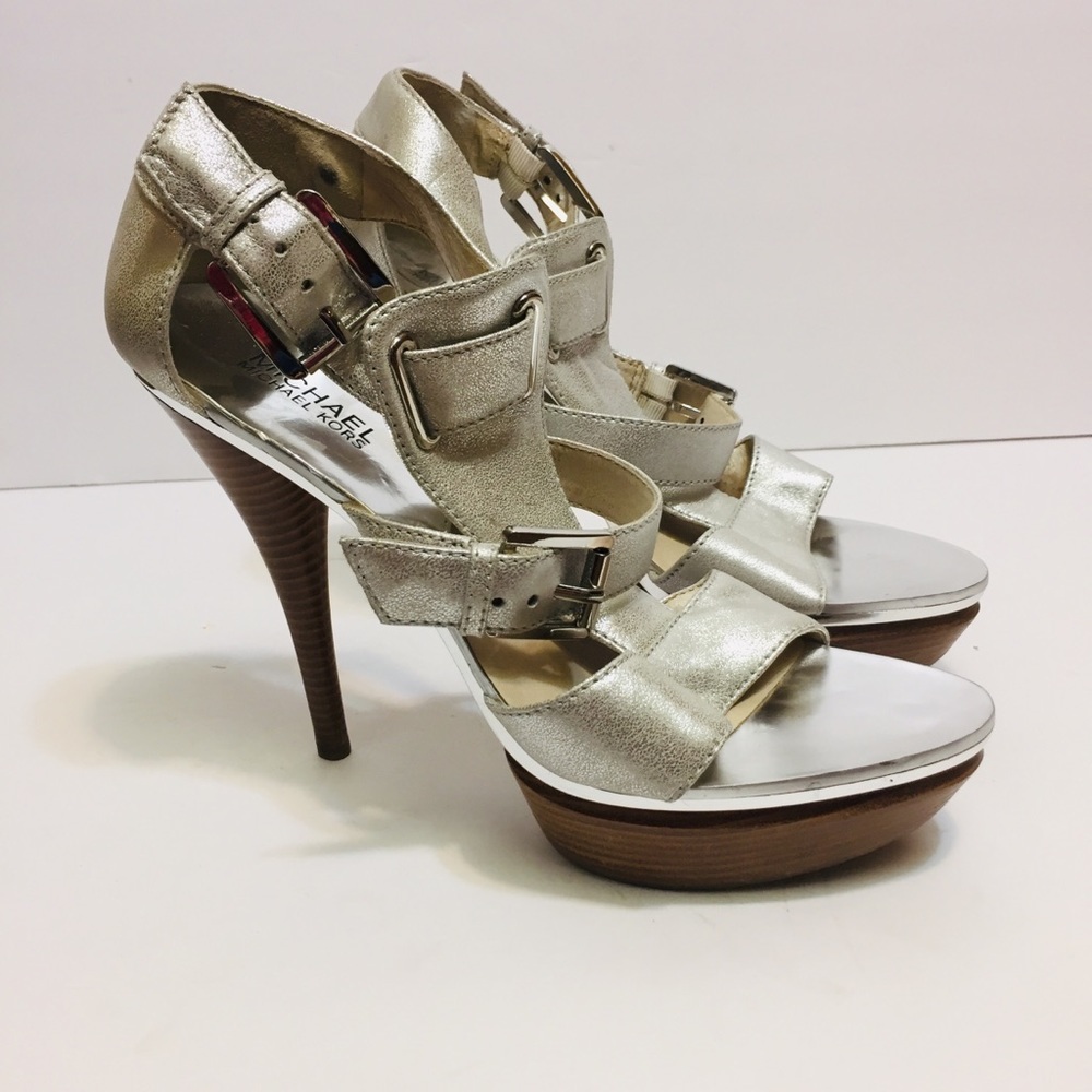 Michael Kors Strappy Platform Heels. Size 9.5